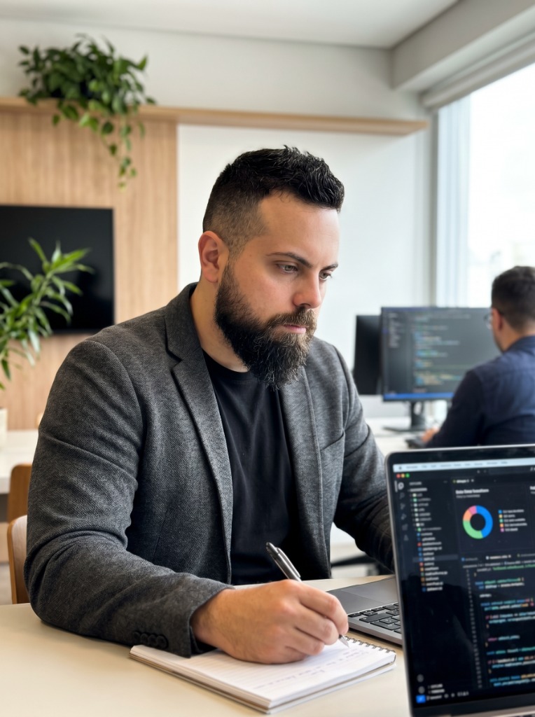 Tarek Haidar working on AI consulting